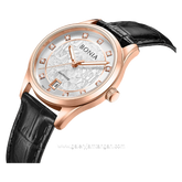 BONIA BNB10857-2517 Black Rosegold Leather Strap